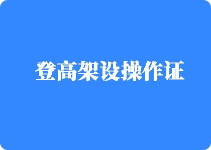 男人把鸡巴插入女生的逼里视频免费登高架设操作证